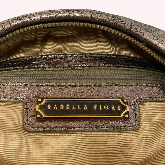 Isabella Fiore Beaded Brown Hobo Bag - Picture 3 of 9